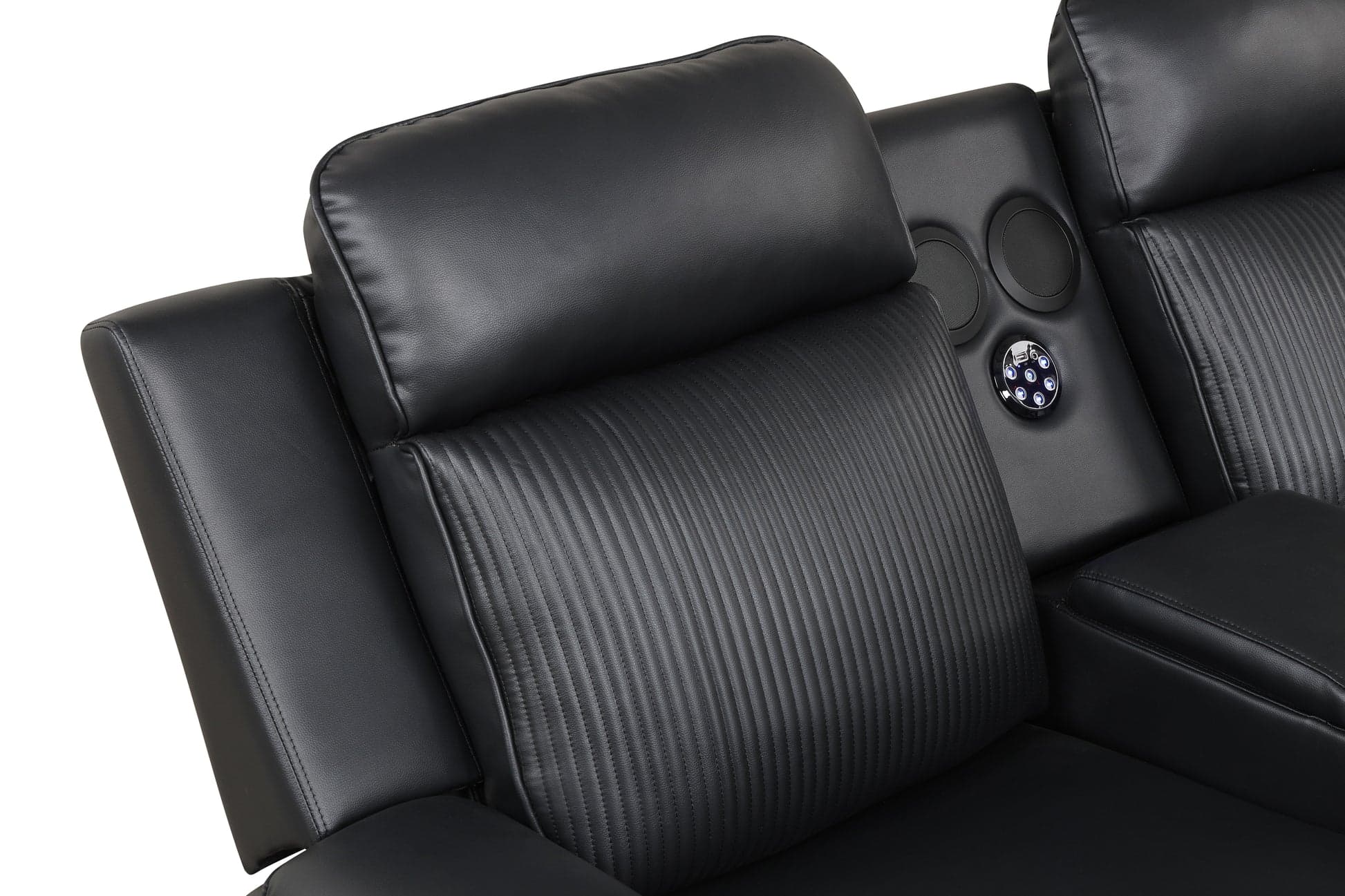 Galaxy Power Sectional (Black) thumbnail 4